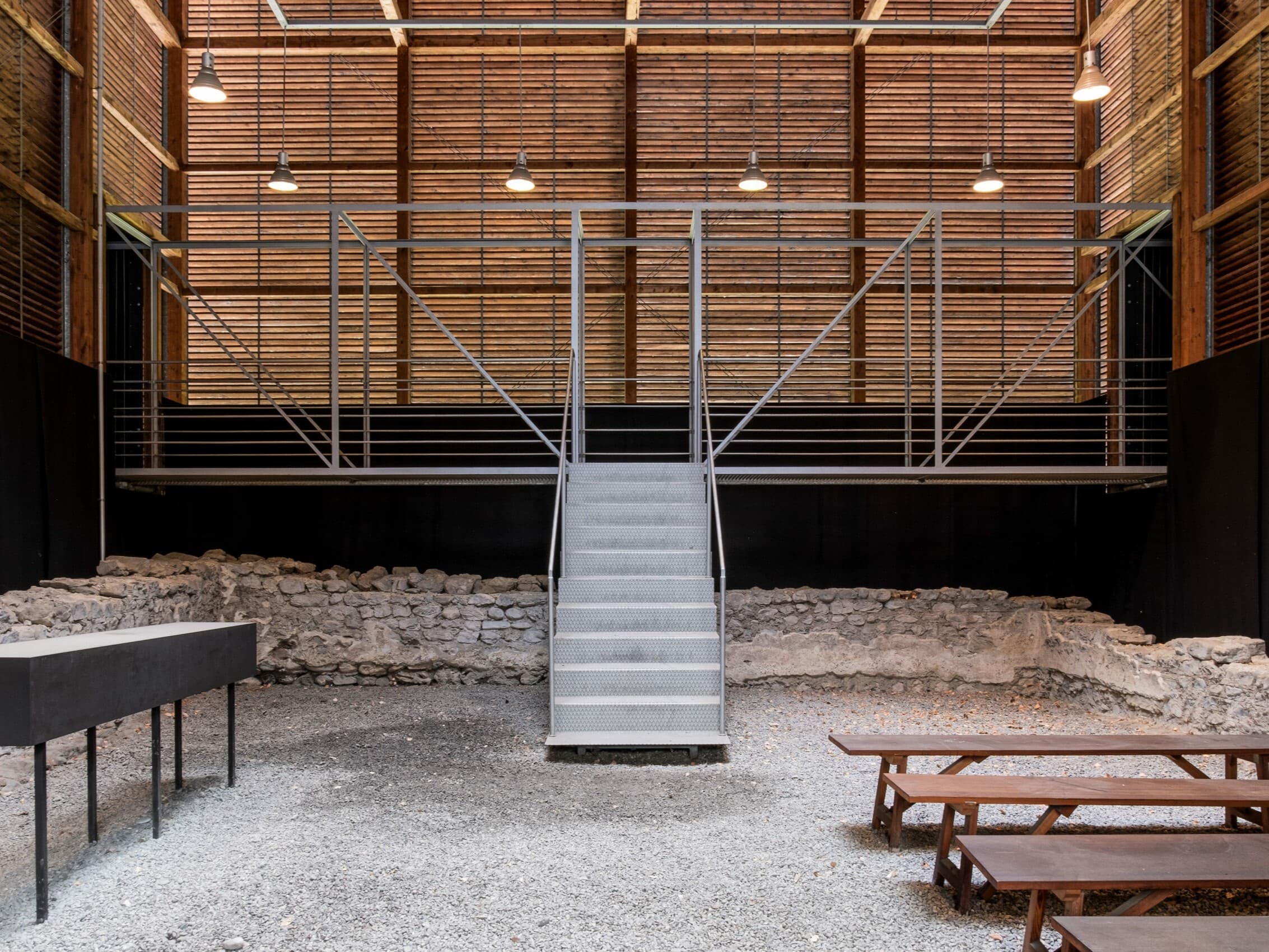 Innenraum Römische Ausgrabungsstätte